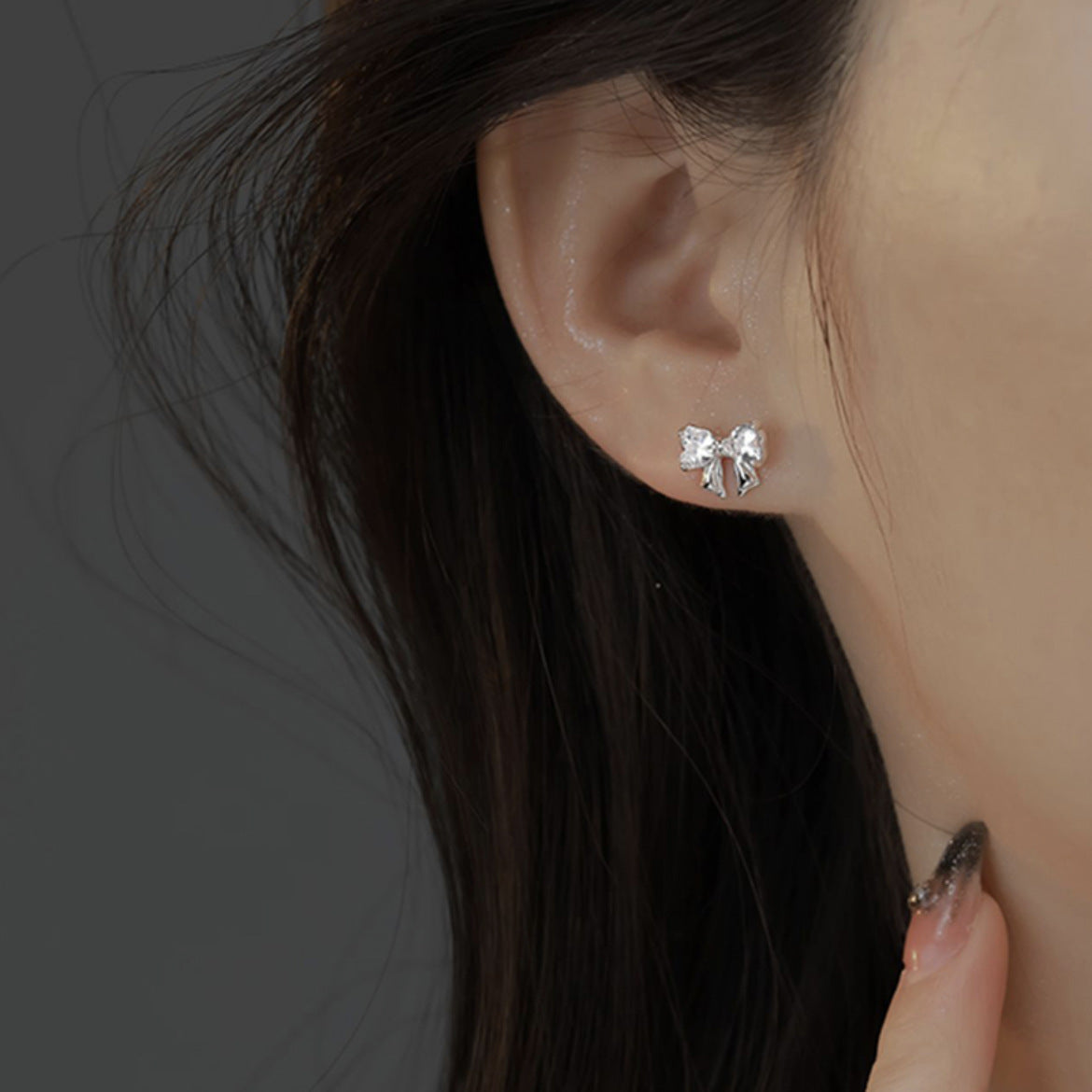 High Sense Bow Simple Minority Design Earrings