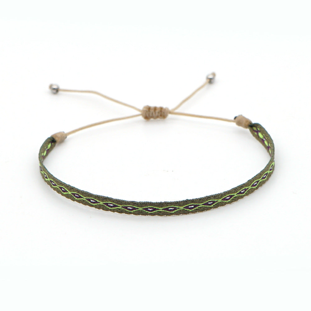 Women's South American Columbia Ethnic Style Webbing Bracelets