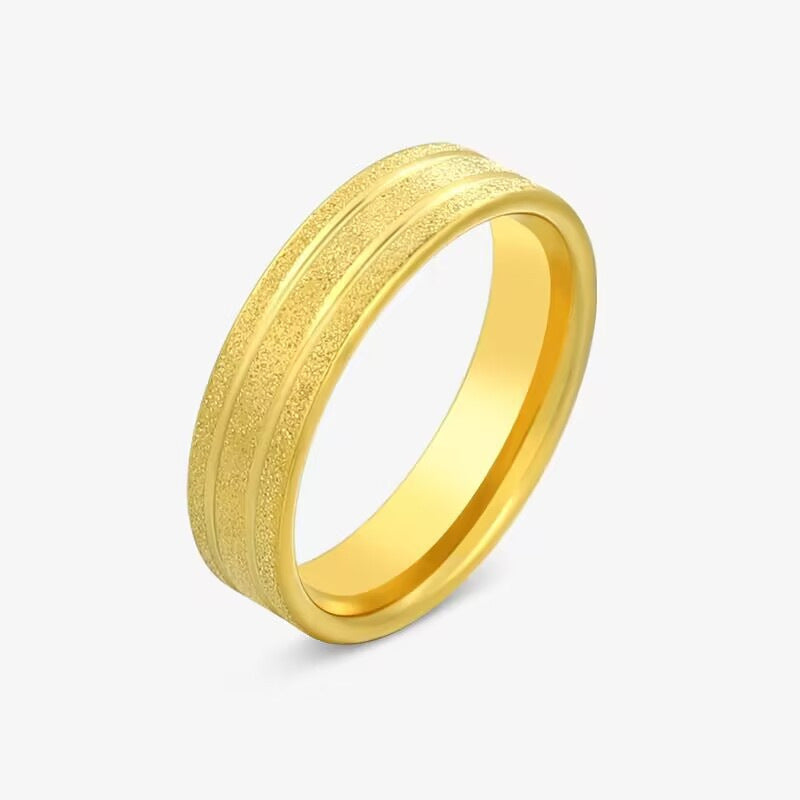 Fashion Titanium Steel Simple Niche Colorfast Rings