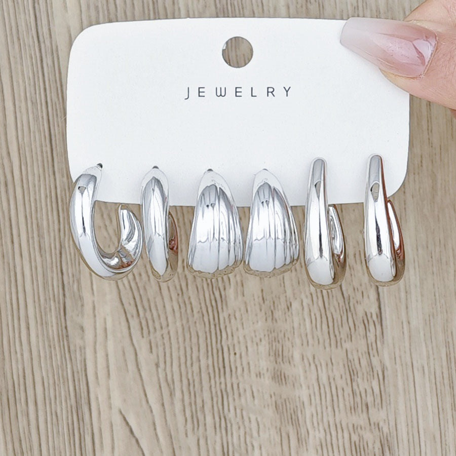 Metal Personality High Sense Creative Retro Simple Beanie Earrings