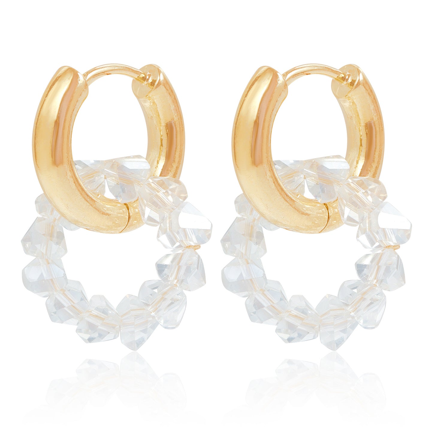Hoop Hot Pointed Crystal Personality Minimalist Elegant Earrings