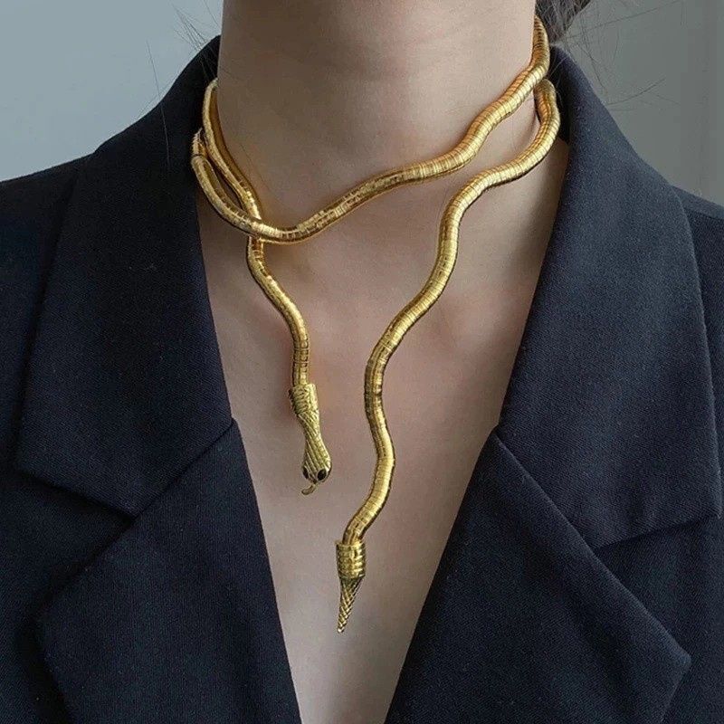 Women's Personality Dark Soil Mouth Casual Shape Exaggerated Necklaces