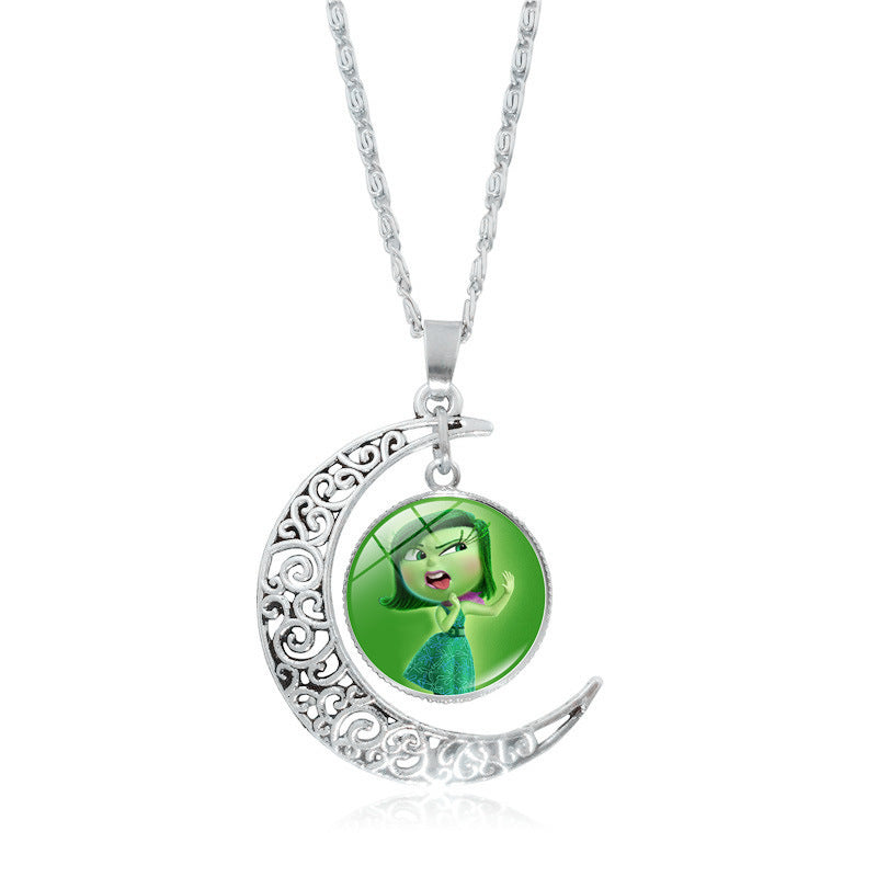 Brain Secret Team Time Gem Cabochon Necklaces