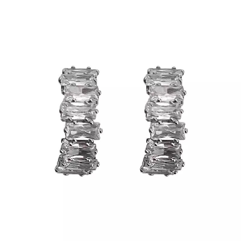 Irregular Shaped French Ear Niche Design Earrings