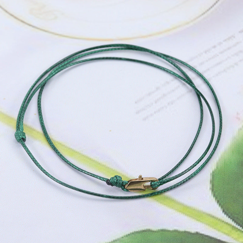Men's Simple Carrying Strap Wax Line Fashion Bracelets