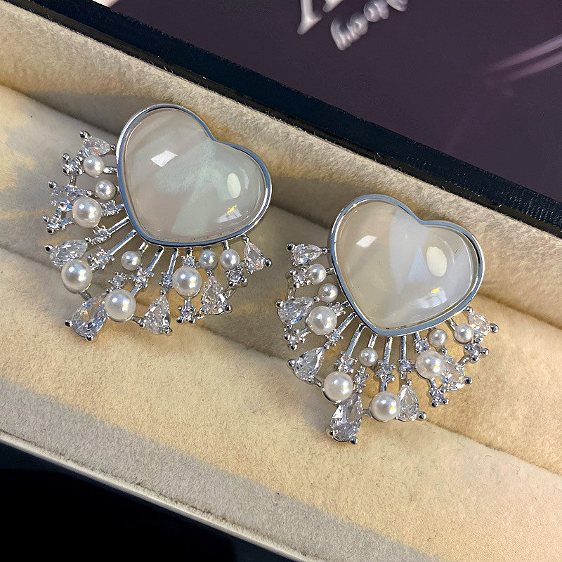 Lux Fashion Micro Inlaid Zircon Butterfly Long Earrings