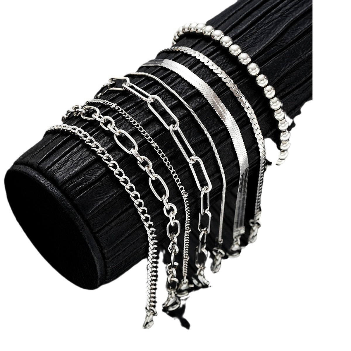 Round Beads Chain Fashion Snake Bone Bracelets