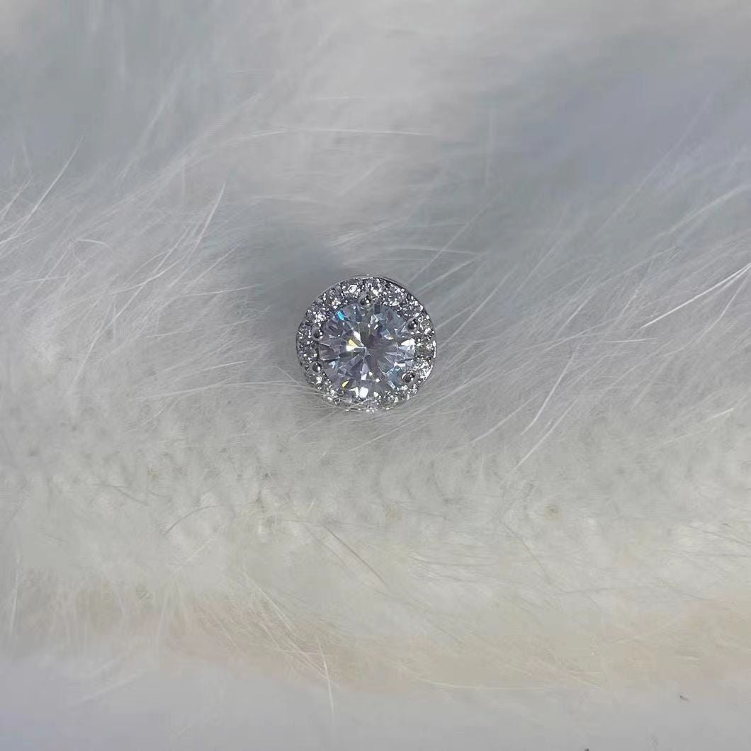 Women's Ear Diamond Flash Simple Niche High Earrings