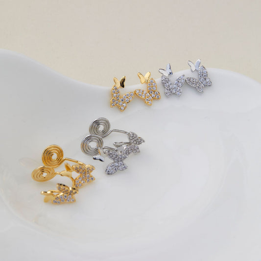 Style Beautiful Butterfly Ear Clip Without Pierced Rings
