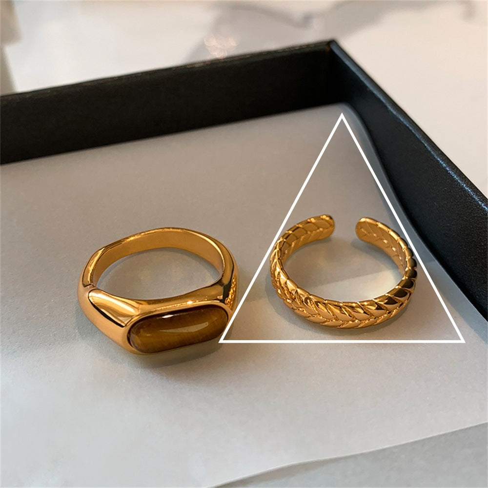Finger Female Light Luxury Minority Design Rings