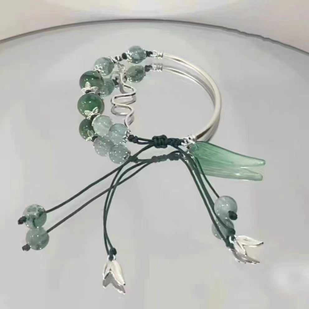 Women's National Fashion Bamboo Butterfly Retro Ethnic Bracelets