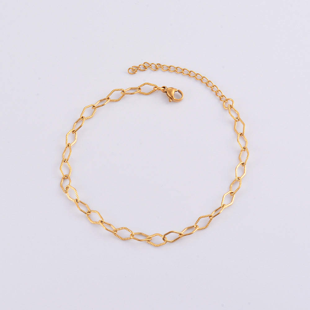 Women's Stainless Steel Style Electroplated Multi Titanium Bracelets