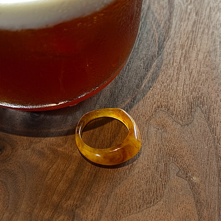 Resin Cold Opening Show Open Copper Electroplating Rings
