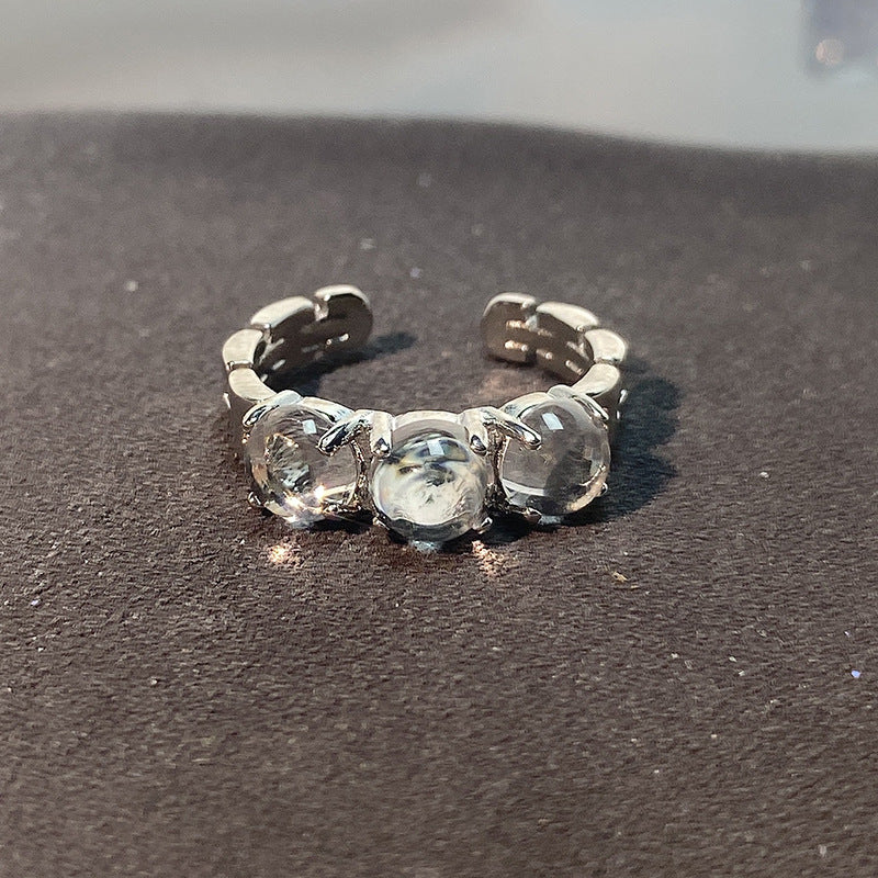 Design Irregular Simple Light Luxury High-grade French Rings