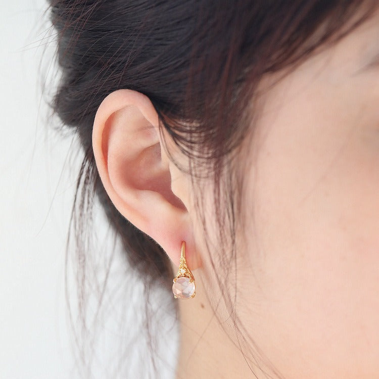 Women's Classic Retro Live Broadcast Style Pink Crystal Open Rings