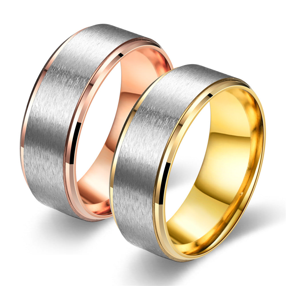 Fashion Personality Two-color Aperture Personalized Tail Rings