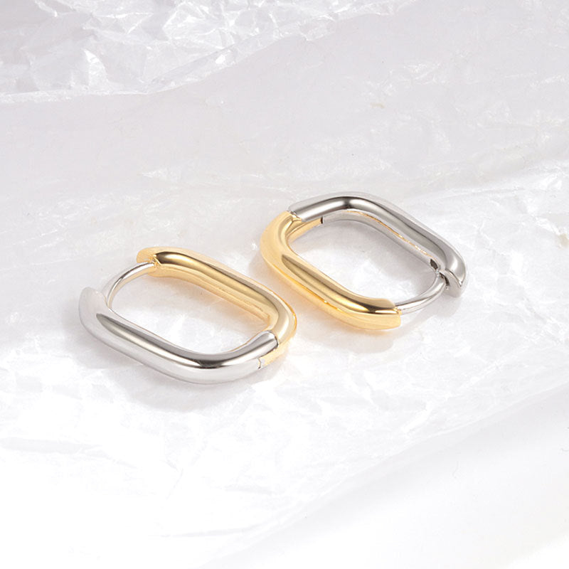 Women's Gold U-shaped Trendy Simple Style Geometric Earrings