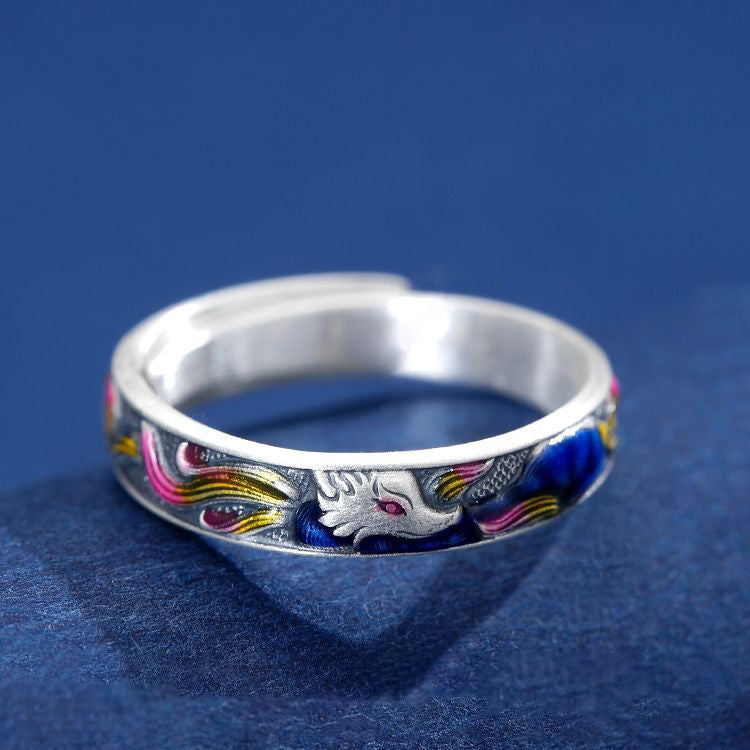 Women's Fox Retro Cute Niche Adjustable Attracting Rings