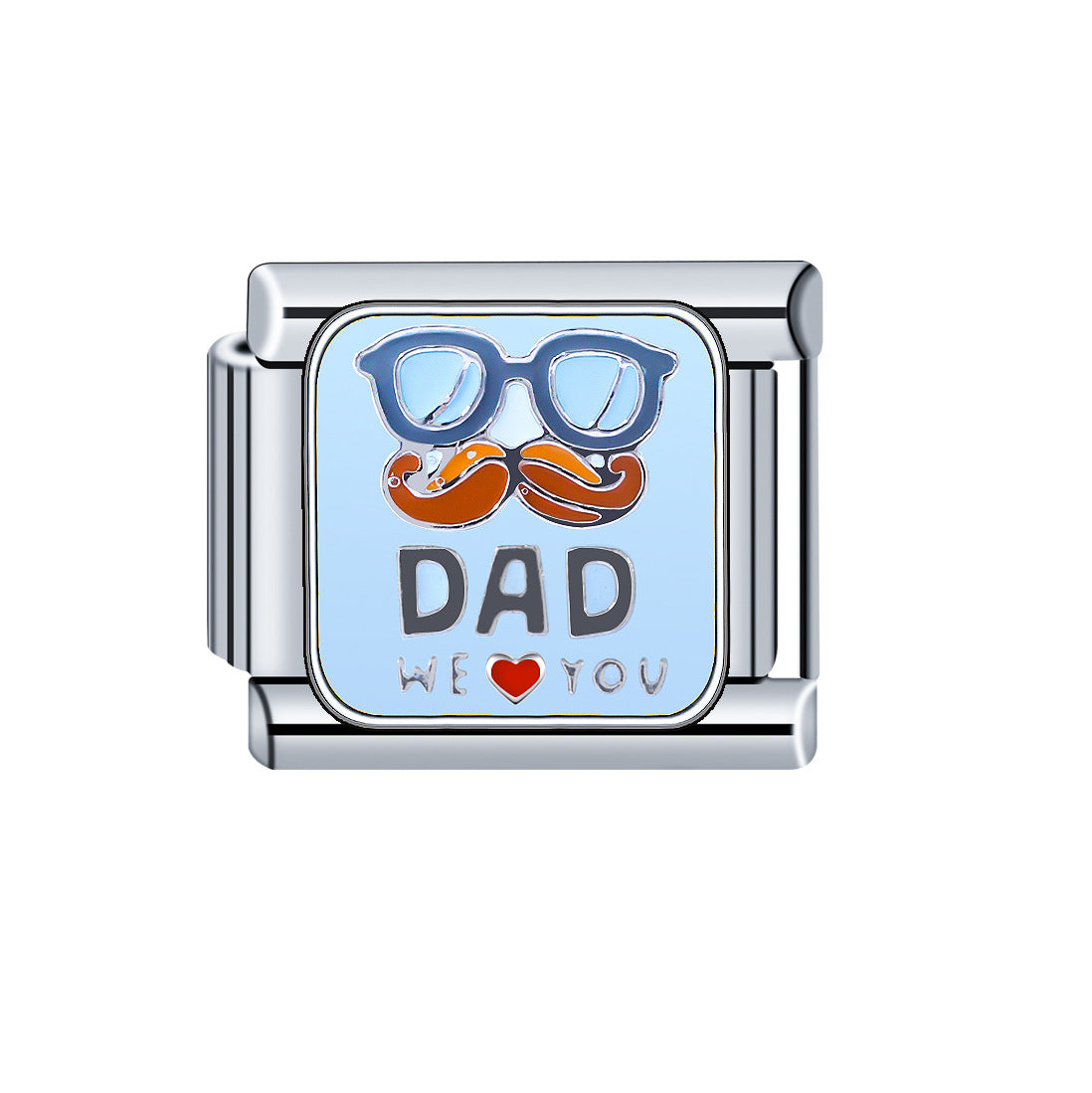 America Italy Father's Day Handmade Module Welding Stainless Bracelets