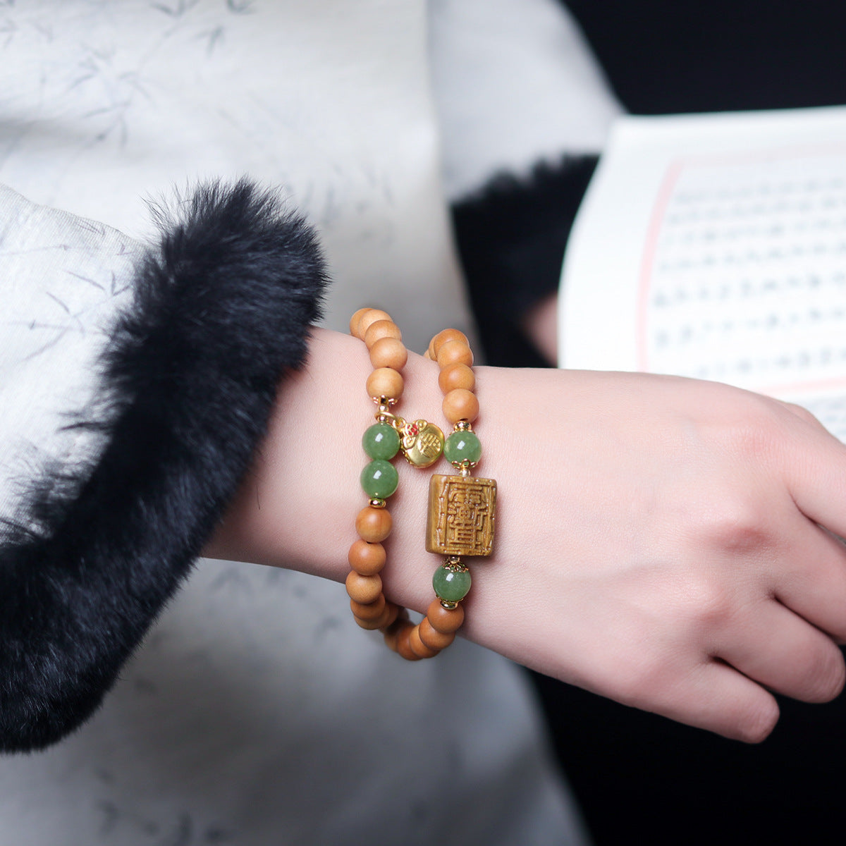 Women's & Men's Peng Sen Jewelry Live Broadcast Sandalwood Bracelets