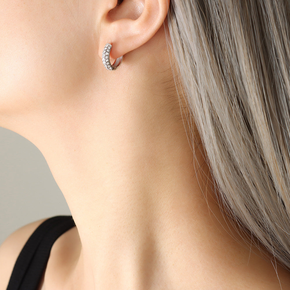 Luxury Twist Vintage Gold U-shaped Fashion Earrings