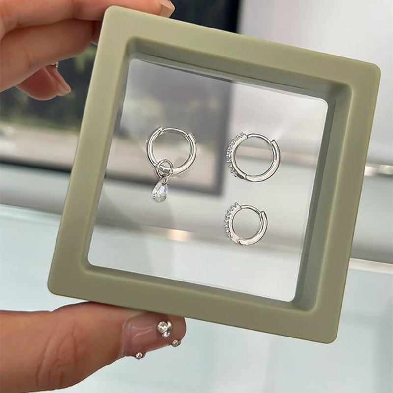 Women's Asymmetric Water Drop Small Ear Simple Earrings