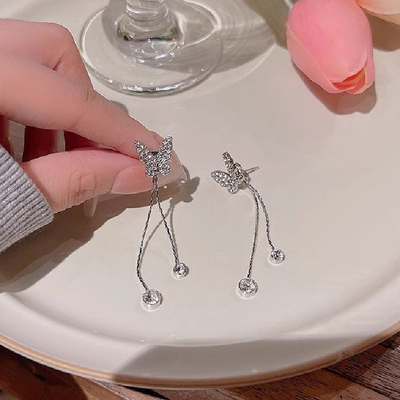 Women's Fashionable Light Luxury Butterfly Design High-grade Rings