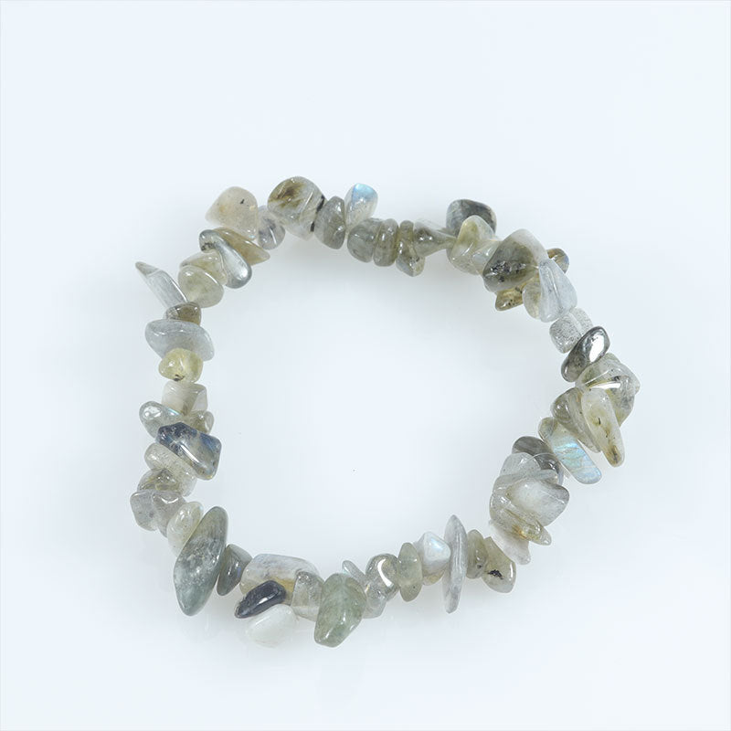Natural Colorful Gravel Irregular Hand-woven Stretch Bracelets
