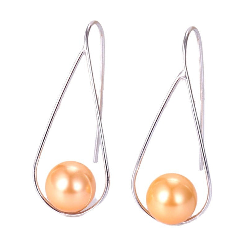Exaggerated Personalized Shell Pearls Light Luxury Earrings