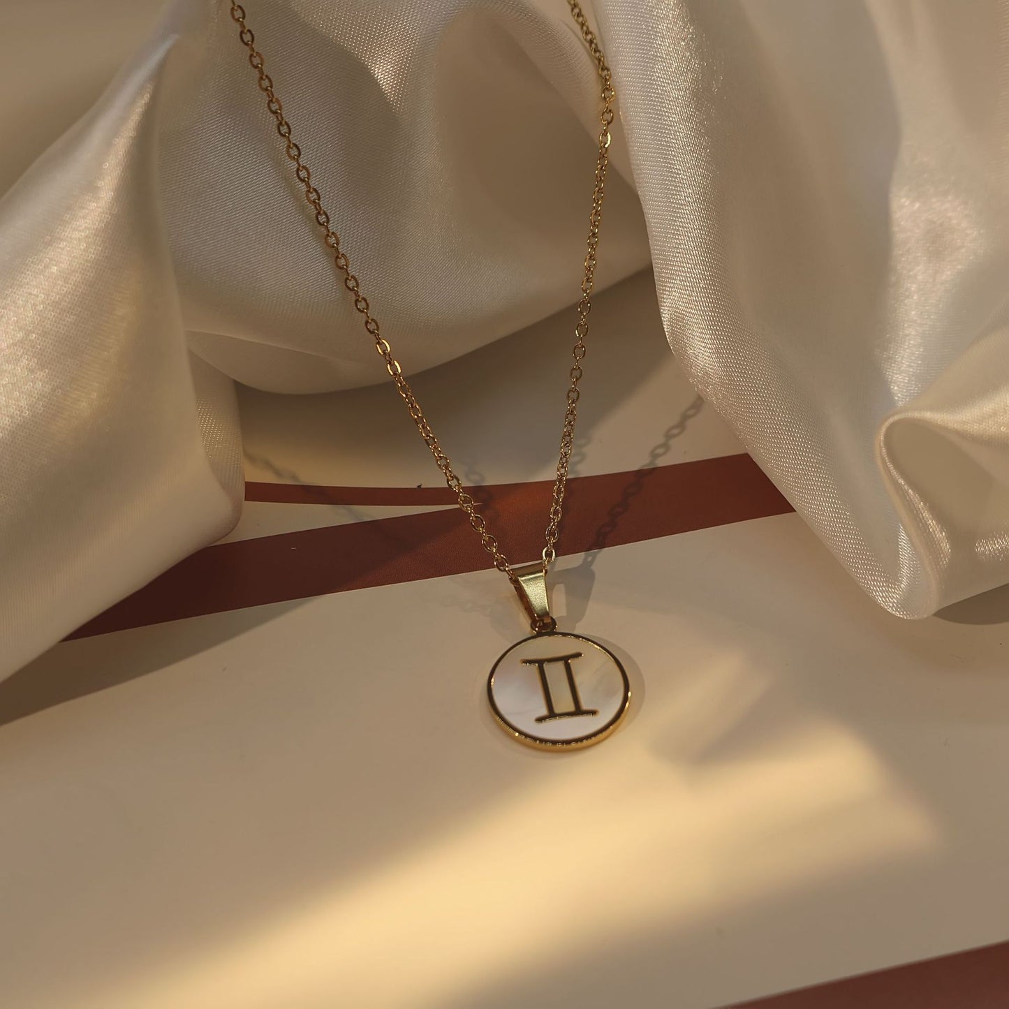 Women's Constellation White Sea Shell Stainless Steel Pendants