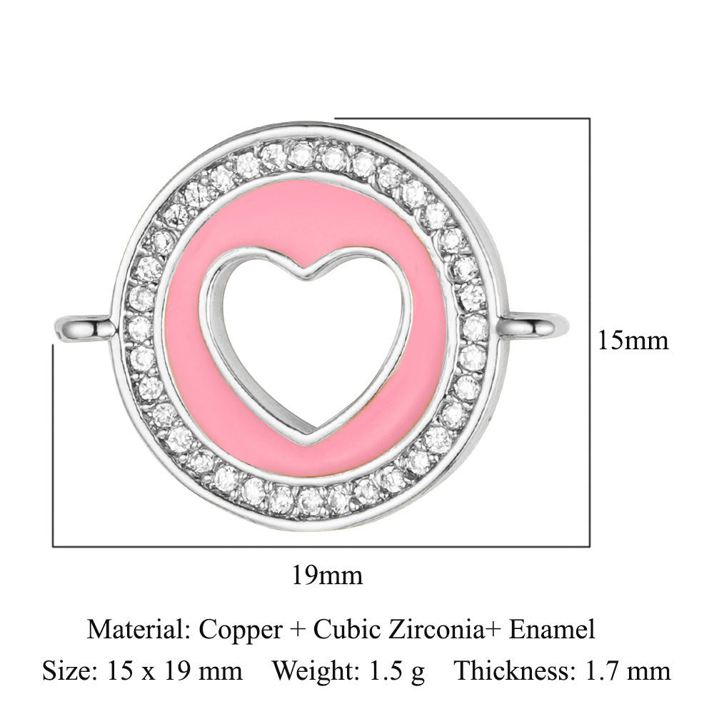 Copper Zircon Ornament Accessories Dripping Oil Pendants