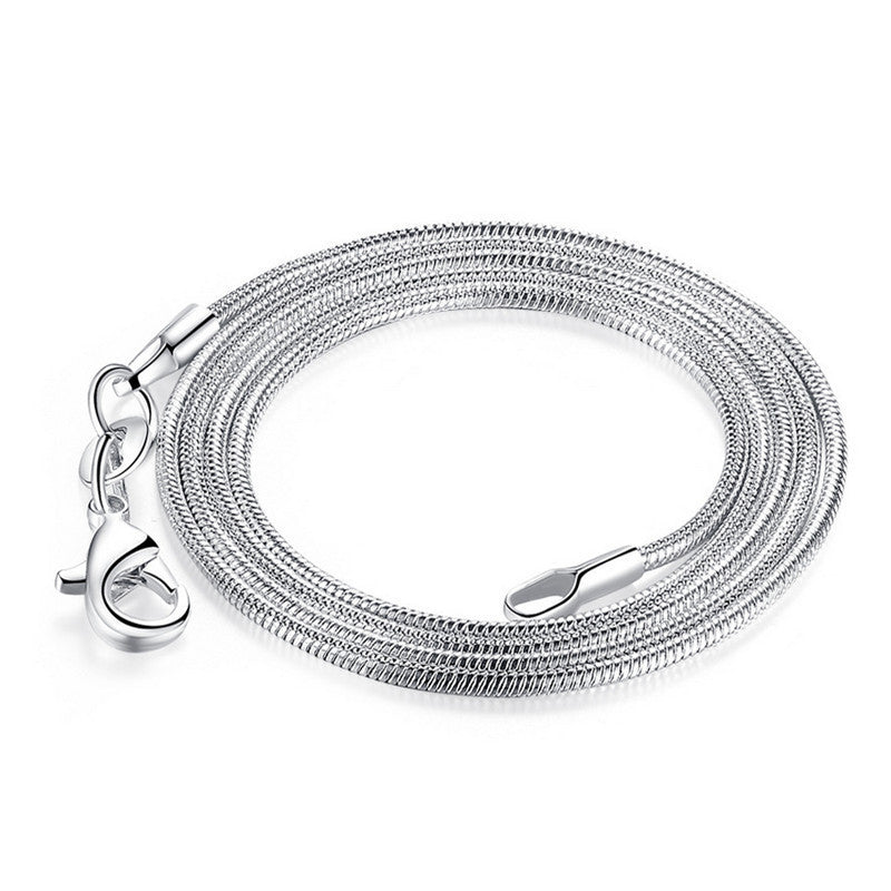 Snake Bone Scare Buckle Chain Inch Necklaces
