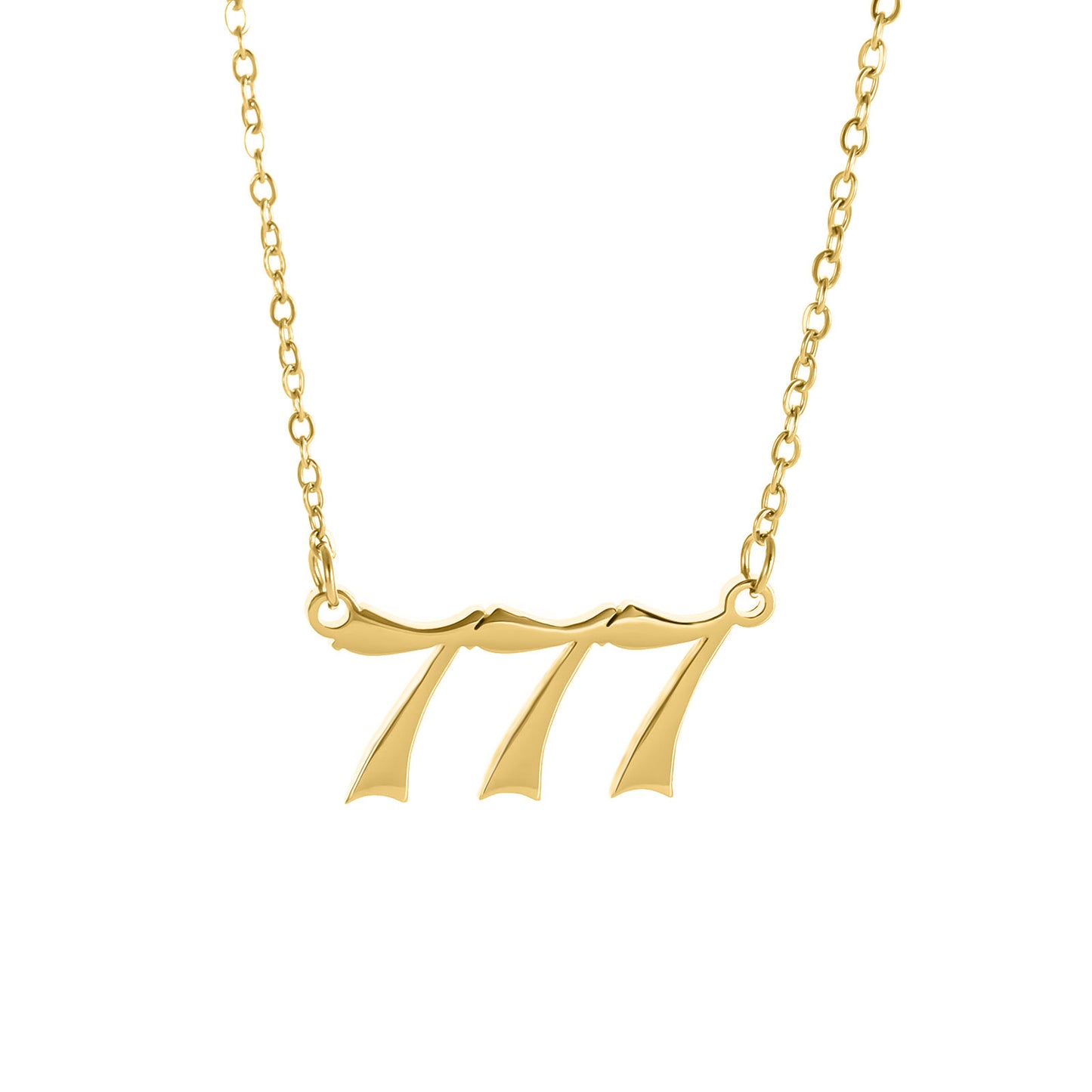 Digital Female Number Stainless Steel Clavicle Necklaces
