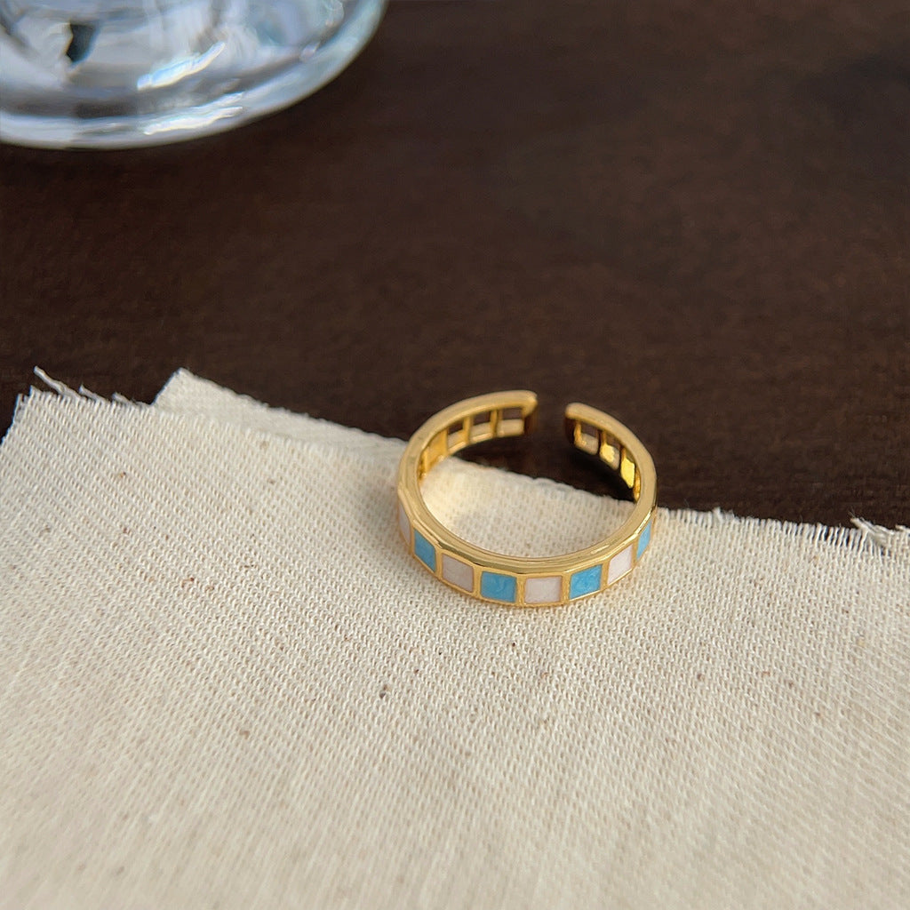 Oil Dripping Female Personality Design Tide Affordable Luxury Fashion Rings