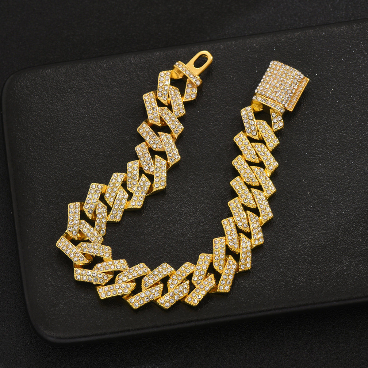 Men's Zircon Cross Design Clavicle Chain Hip Necklaces
