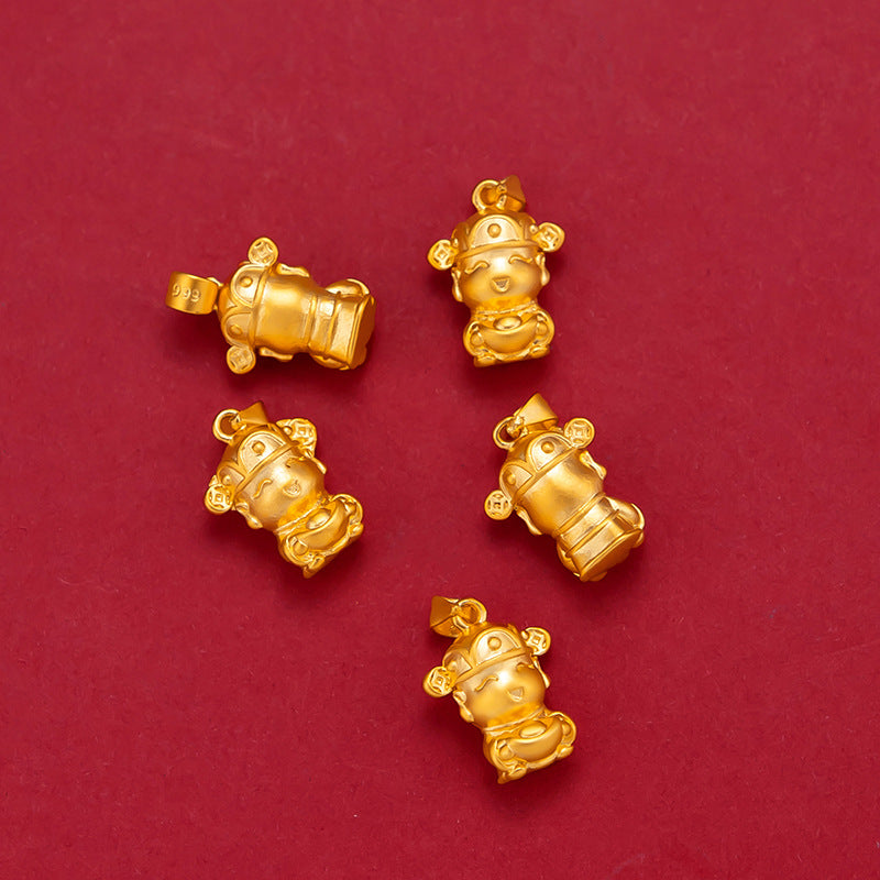 Women's Imitation Small God Of Wealth Vietnam Placer Necklaces