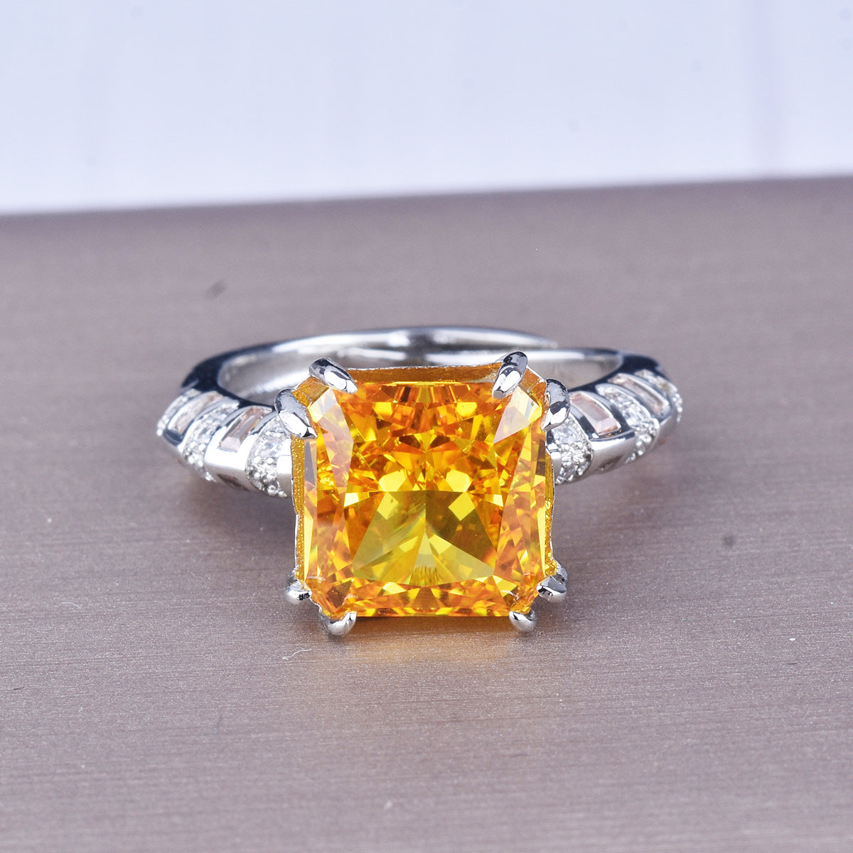 Women's Cut Inlaid High Carbon Diamond Aquamarine Rings