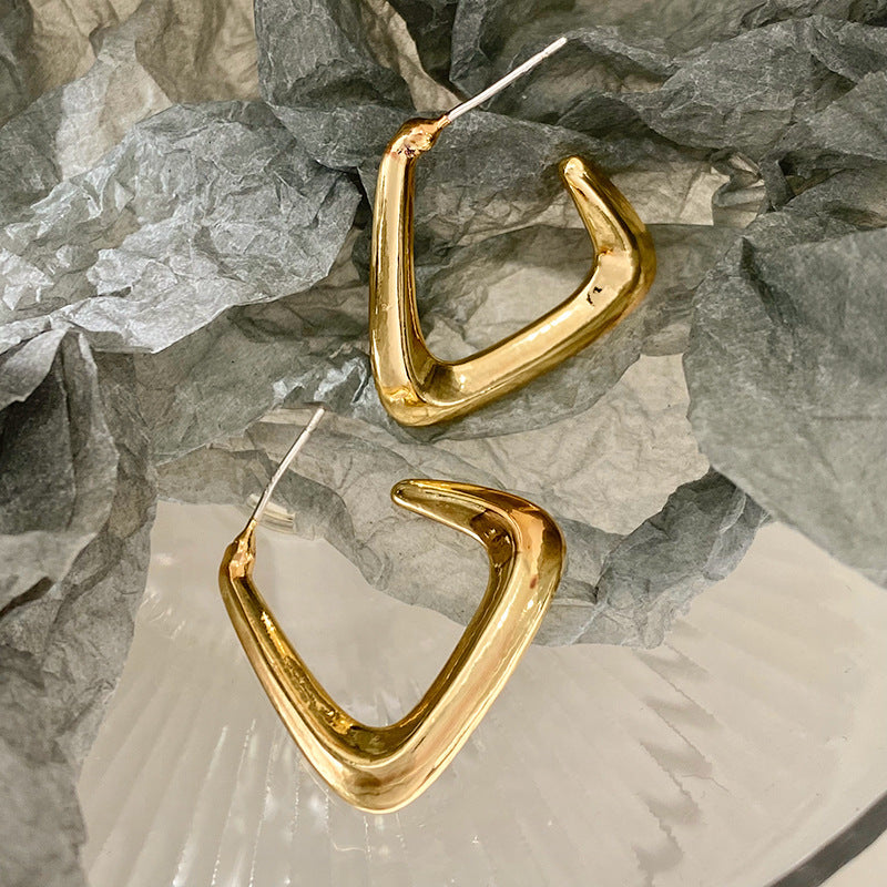 Women's Sier Simple Elegant Fashionable High-grade Niche Earrings