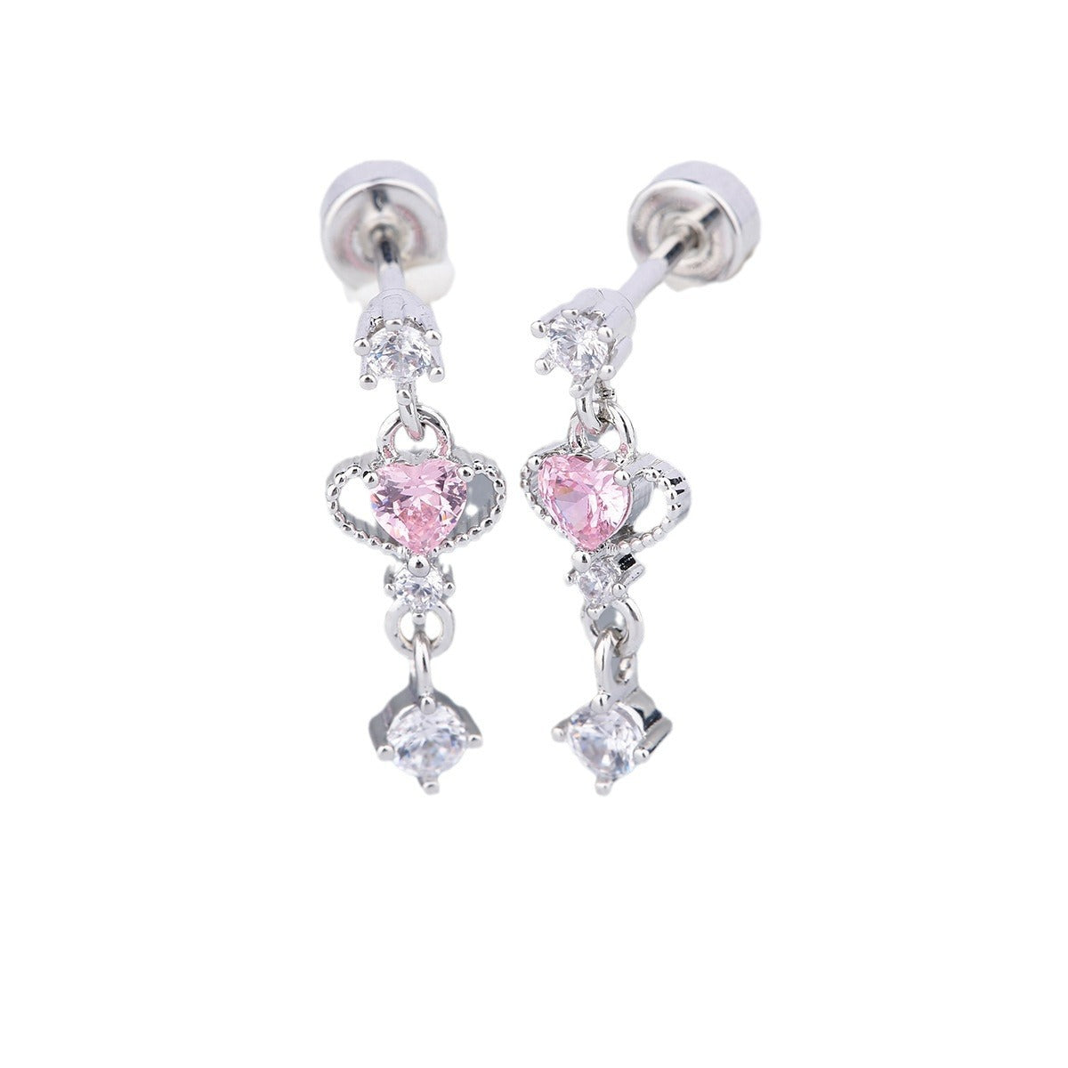 Steel Gold-plated Screw Double-headed Twist Ear Earrings