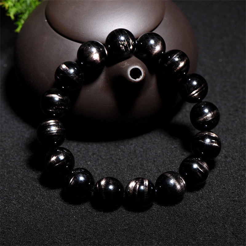 Natural Gold Lucky Stone Beads Ornament Bracelets