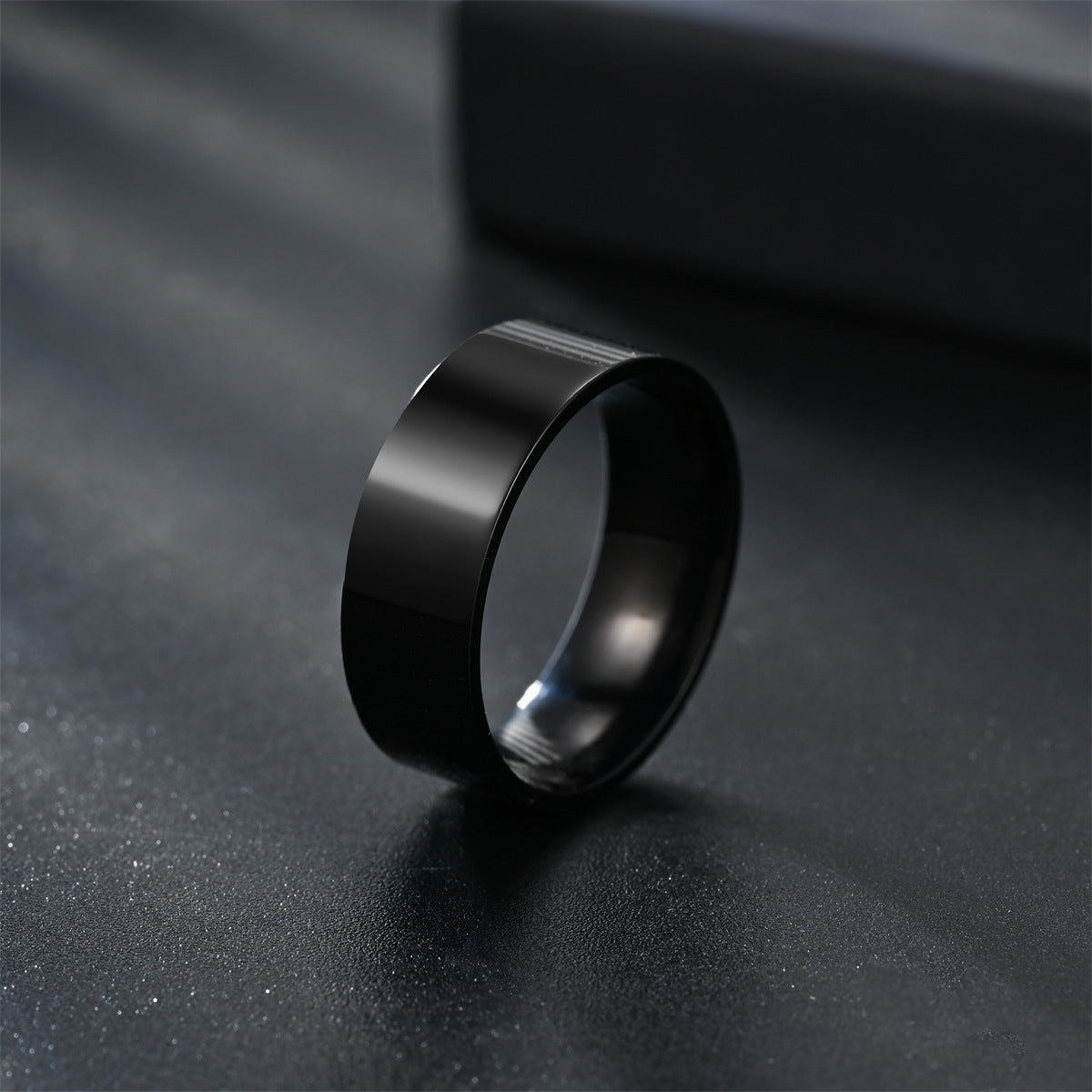 Inner Ball Outer Flat Can Carve Writing Rings