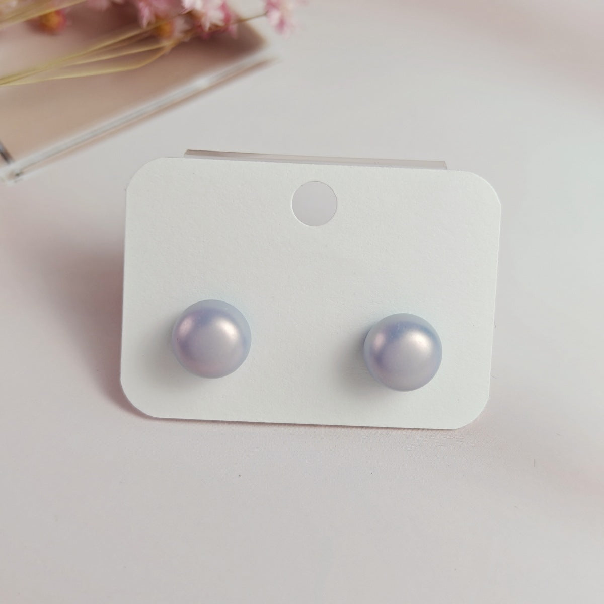 Women's Pearl White Champagne Vintage Steamed Bread Earrings