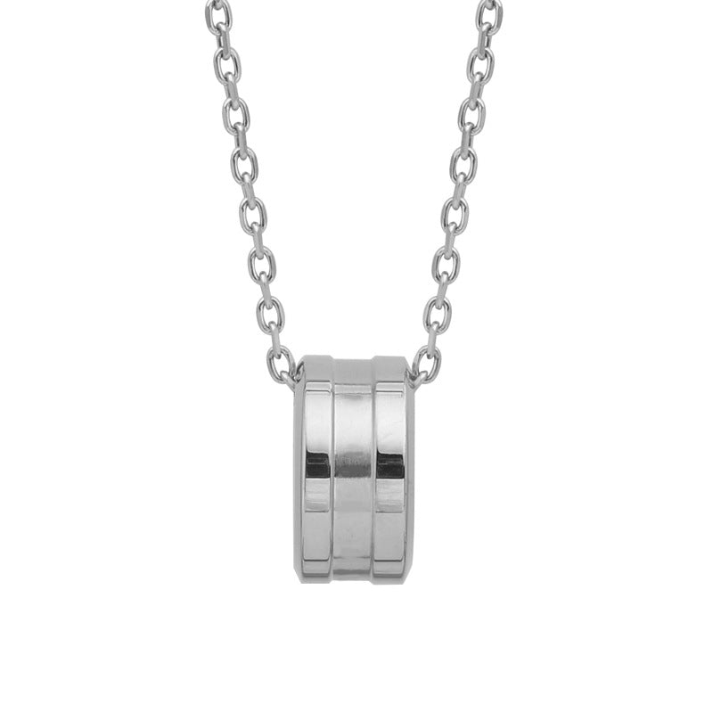 Micro Inlaid Zircon Titanium Steel No Fading Necklaces