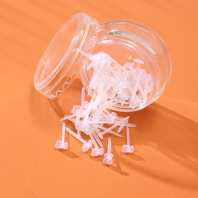 Bar Comfortable Transparent Invisible Auricular Needle Earrings