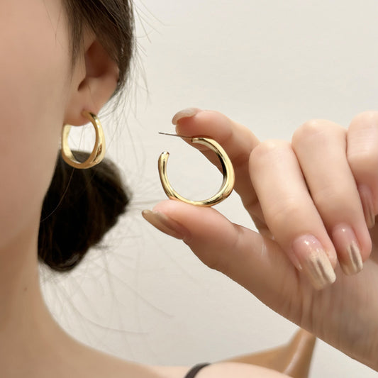 Sier Needle Simple Shaped Graceful Personalized Earrings