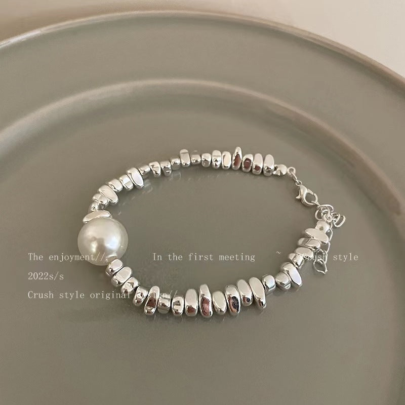 Women's Sier Irregular Design Clavicle Chain Fashion Necklaces