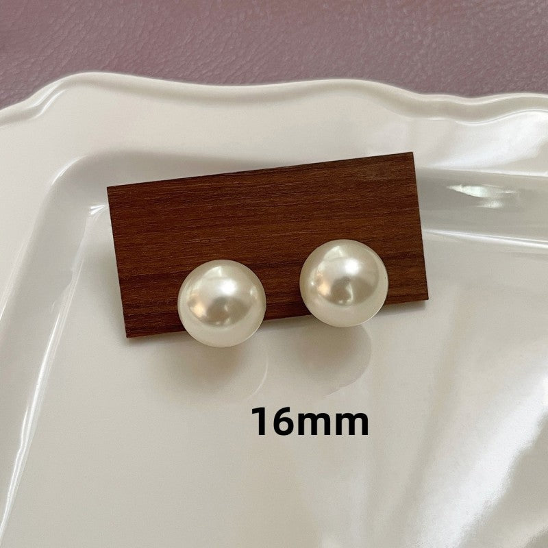 Comfortable Vintage Pearl Sier Female Advanced Earrings