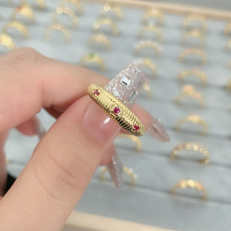 Flower Fashion Personalized Opening Adjustable Index Finger Rings