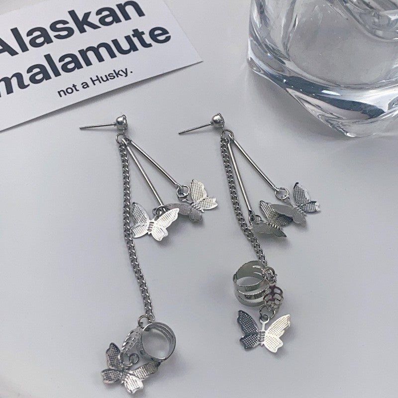 High-grade Female Niche Vintage Pearl Flower Elegant Earrings