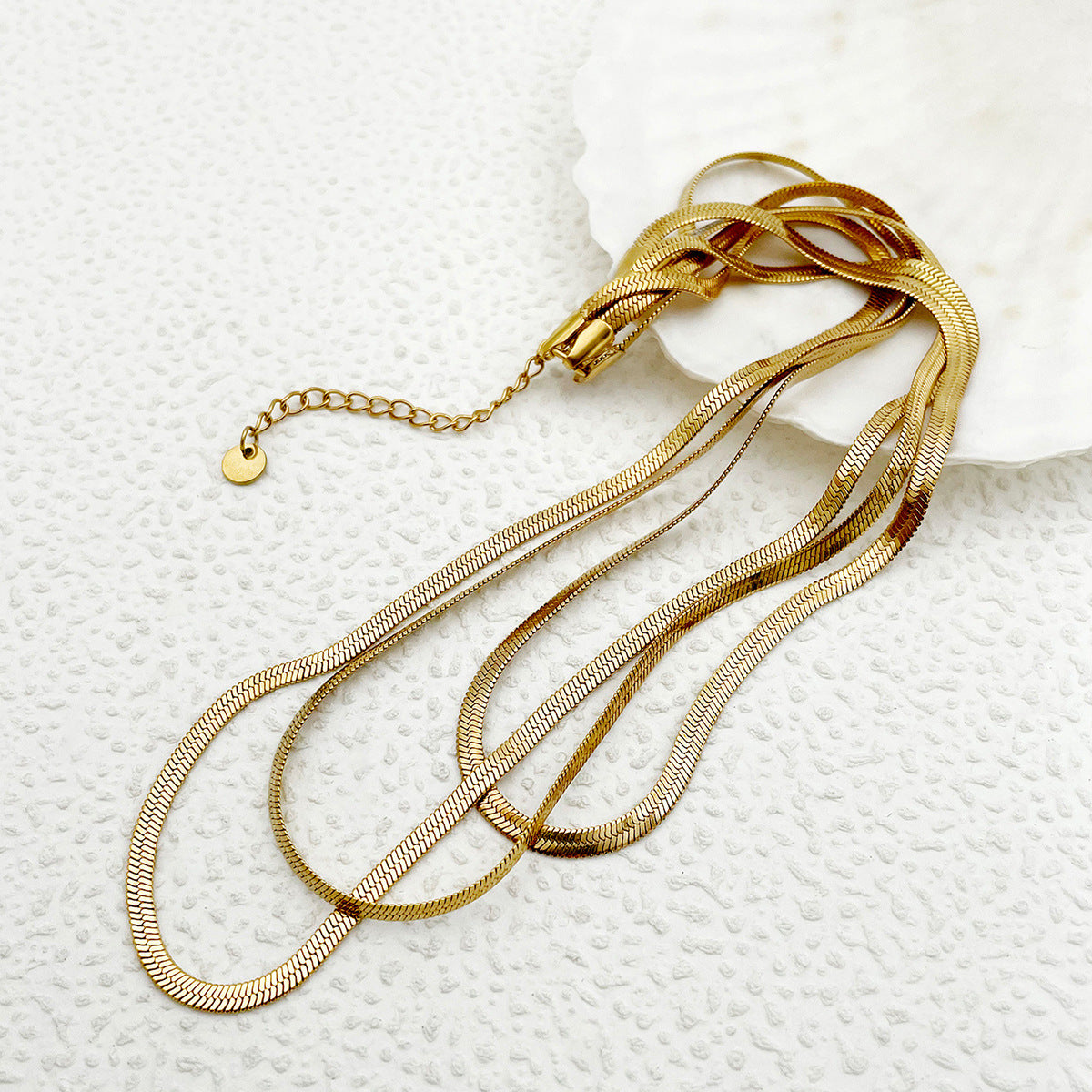 Women's & Men's Snake Bones Chain Simple Trendy Hip Hop Necklaces